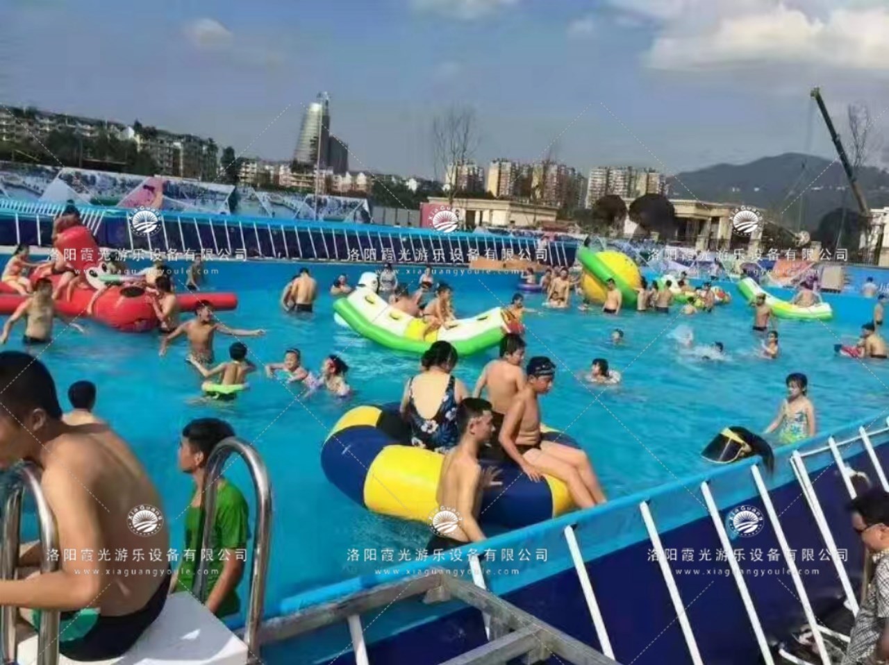 白银水上乐园支架泳池
